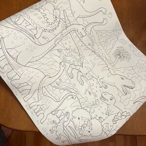 New IKEA Dinosaur Coloring roll
